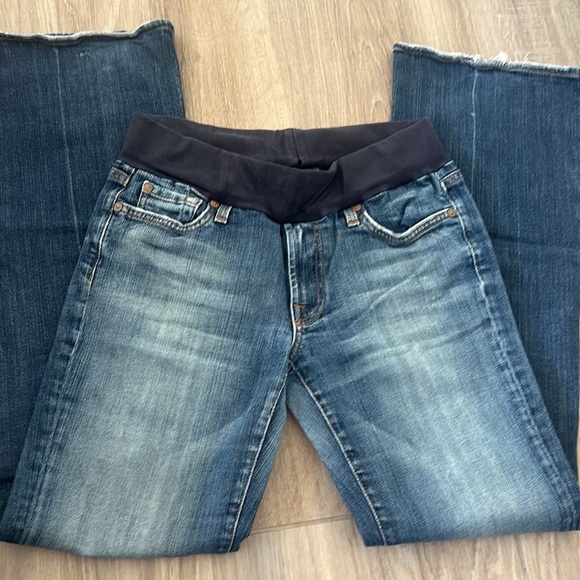🤰🏼A Pea in the Pod Maternity Seven Bootcut Jeans 🤰🏼size 30 - Picture 4 of 6